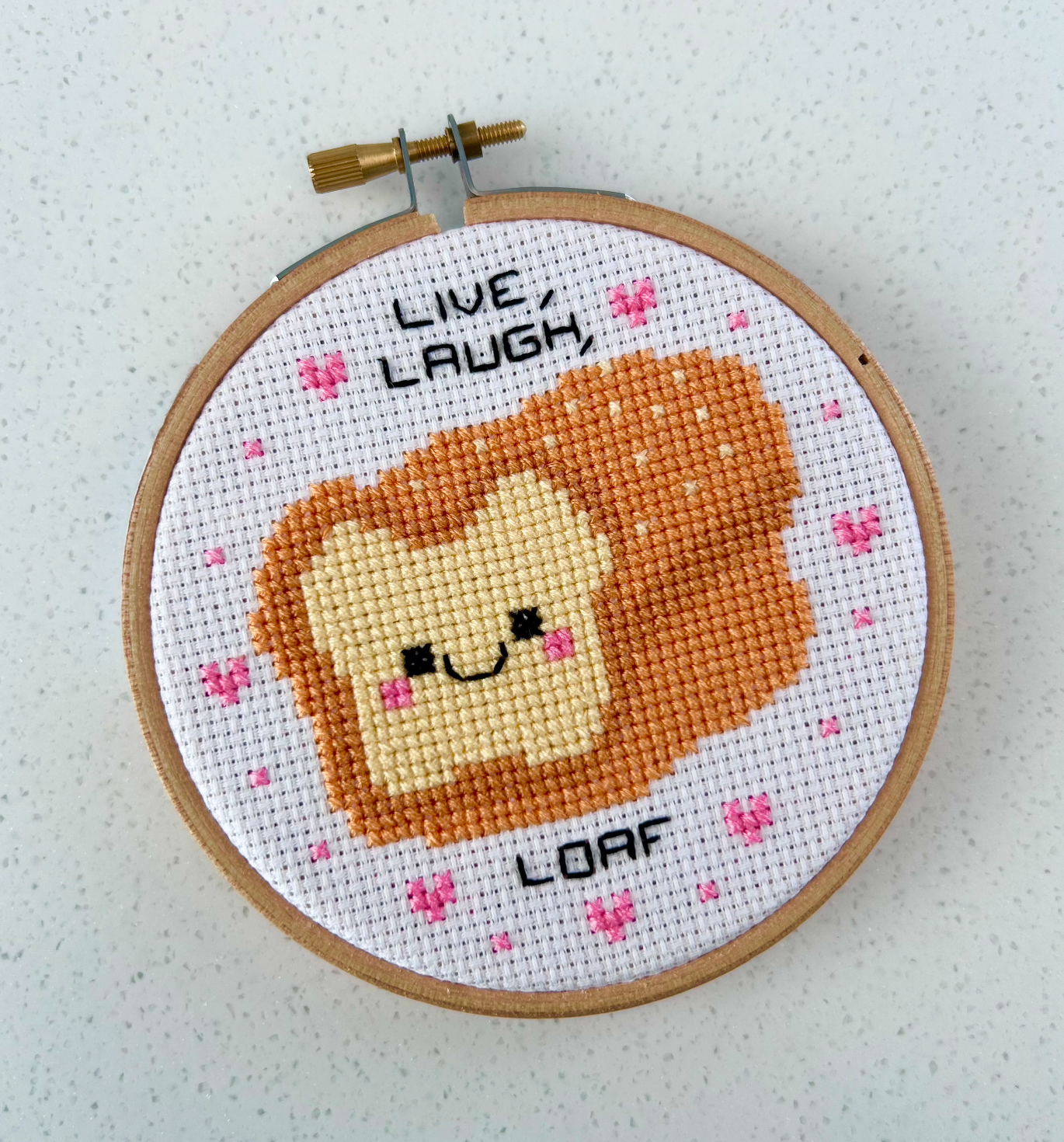 Live, Laugh, Loaf  - *Cross Stitch Kit*