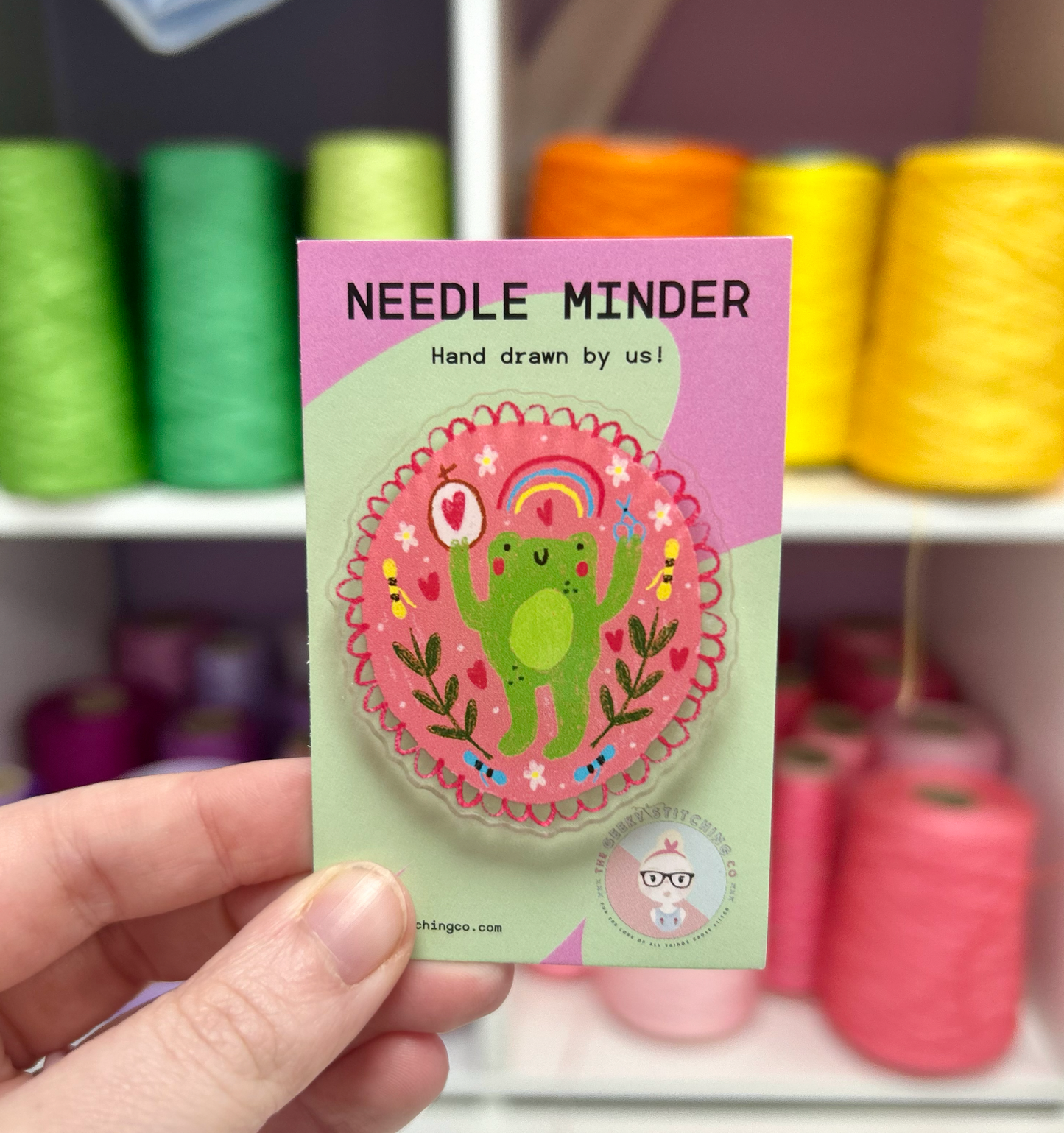 Acrylic Needle minder (Froggy)