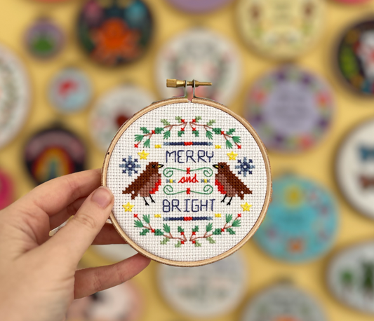 Merry & Bright (robin) - *Cross Stitch Kit*