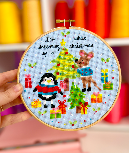 I'm dreaming of a white Christmas - *Cross Stitch Kit*