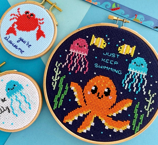 Just keep swimming *Cross Stitch Kit*