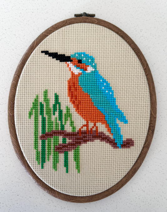 Kingfisher amongst the Reeds *Cross Stitch Kit*