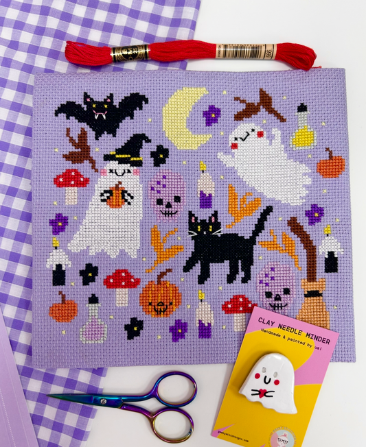 This is halloween Sampler 'Cross Stitch Kit'