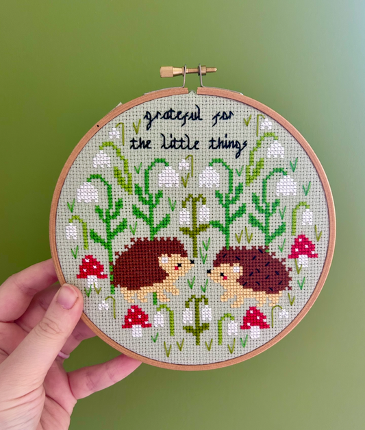 Grateful for the little things *Cross Stitch Kit*