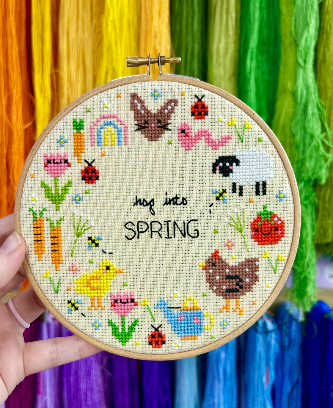 Hop into Spring  *Cross Stitch Kit*