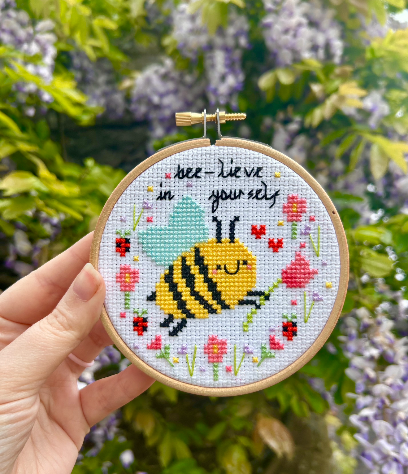 Bee-lieve in yourself  *Cross Stitch Kit*