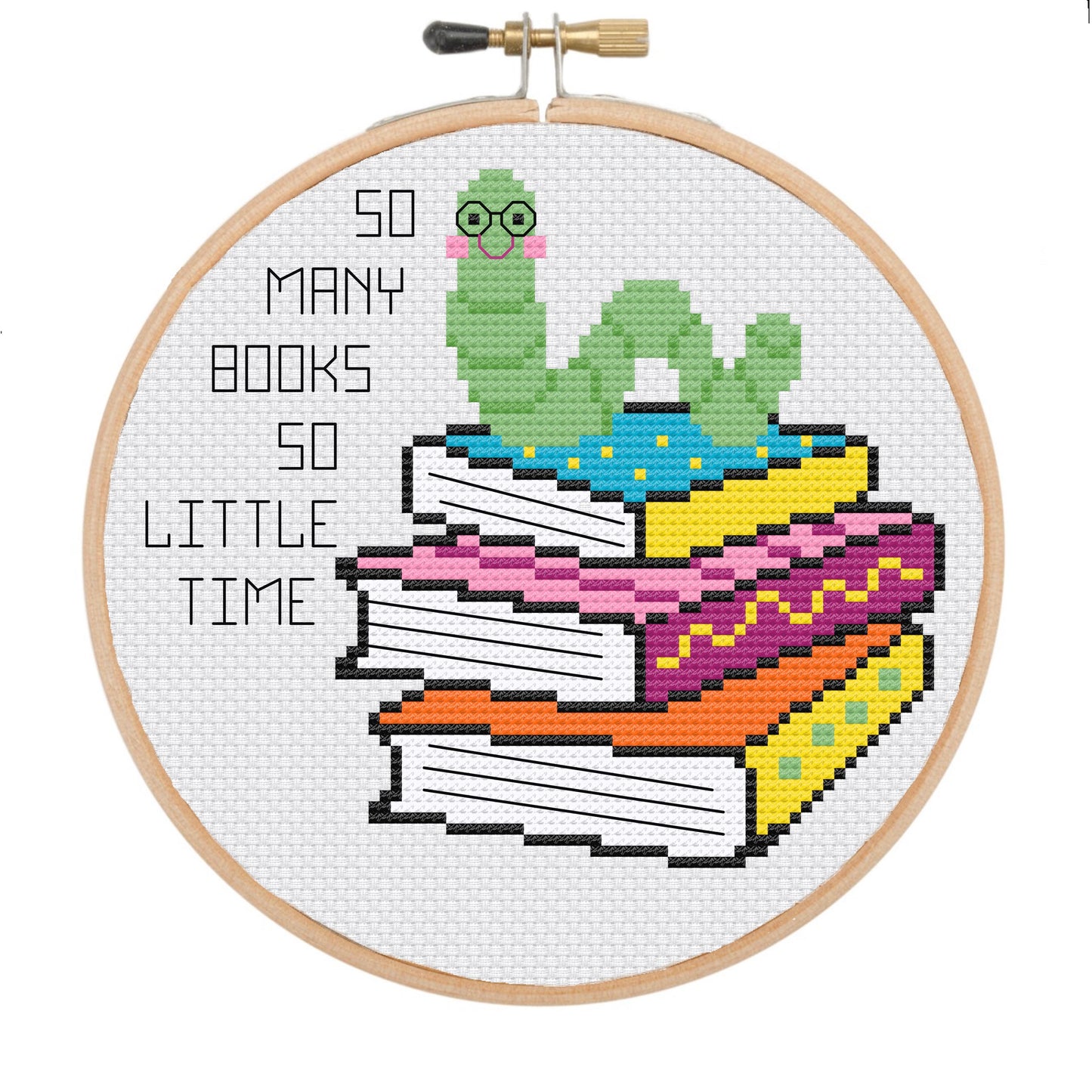 Too many books - *Cross Stitch Kit*