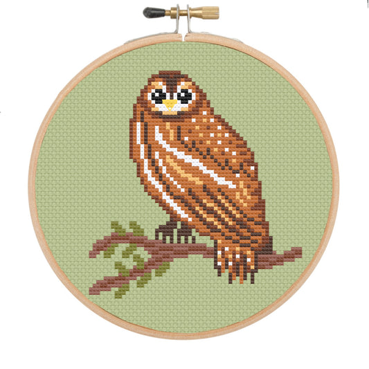 Woodland tawny owl *Cross Stitch Kit*