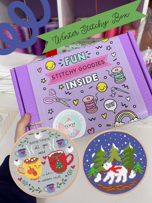 The Geeky Stitching Club - Winter Stitchy box - ***PRE-ORDER***