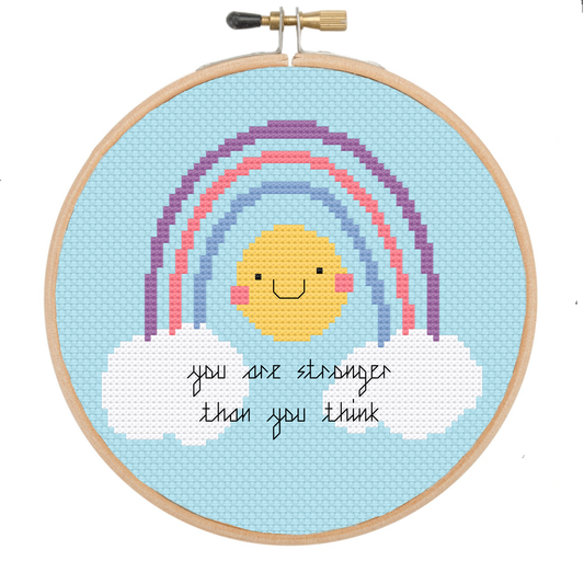 You are stronger than you think- *Cross Stitch Kit*