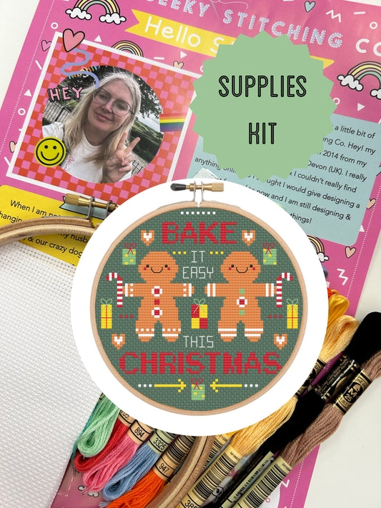 Bake it easy this Christmas- *Cross Stitch Kit*