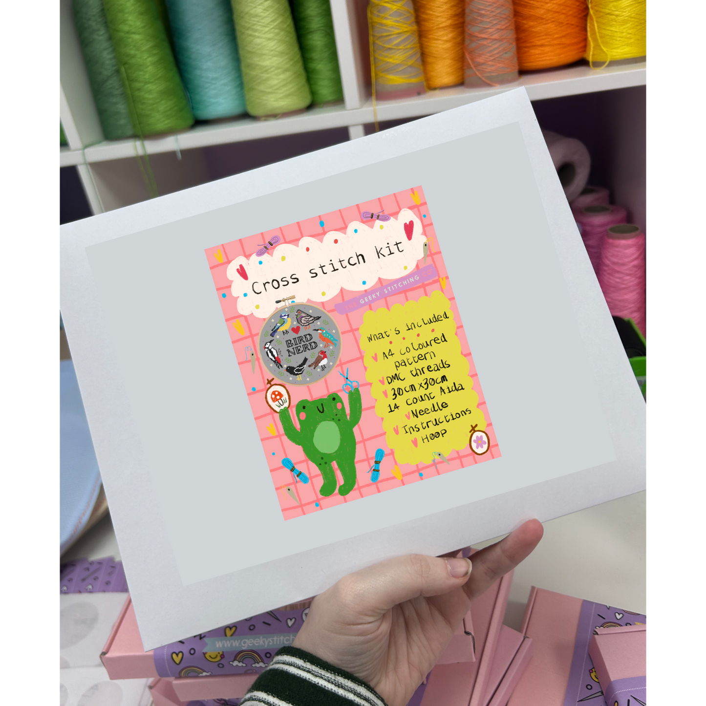 Bird Nerd *Cross Stitch Kit*