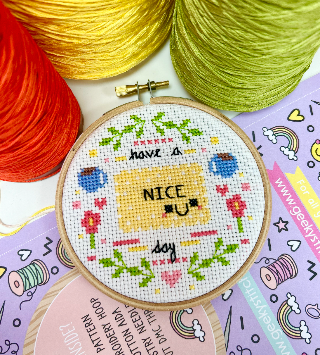 Have a nice day *Cross Stitch Kit*