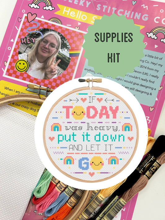 If today was Heavy- *Cross Stitch Kit*