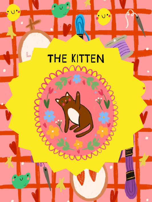 Acrylic Needle minder (Kitty)