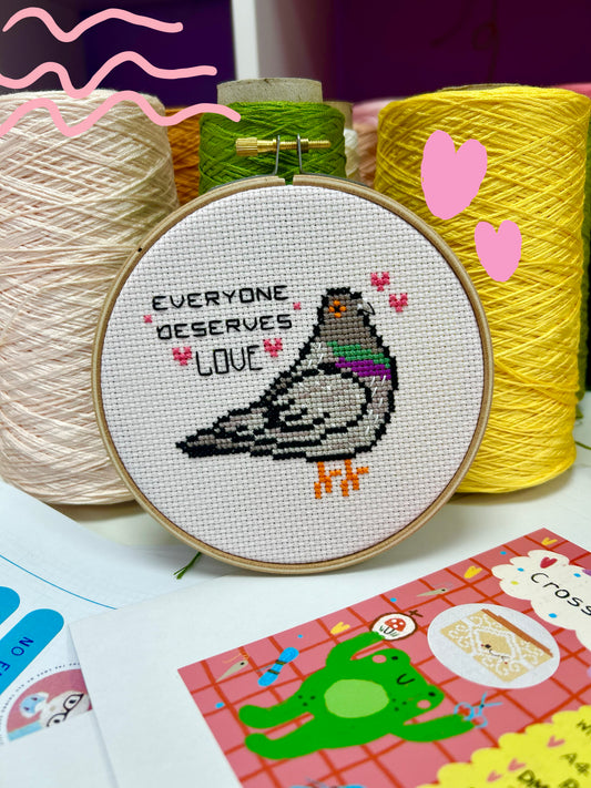Everyone deserves Love*Cross Stitch Kit*