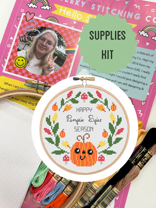 Happy Pumpkin Spice season - *Cross Stitch Kit*