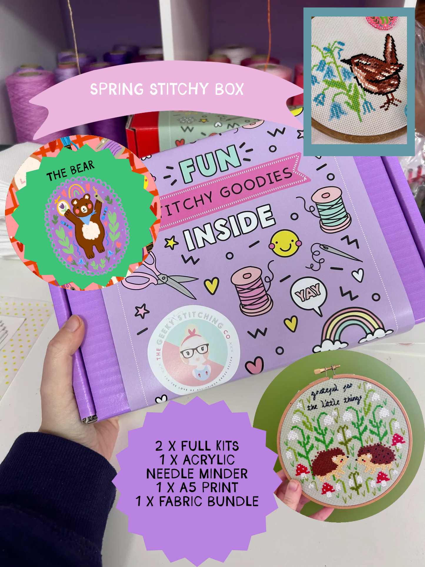 The Geeky Stitching Club - Spring Stitchy box - ***PRE-ORDER***