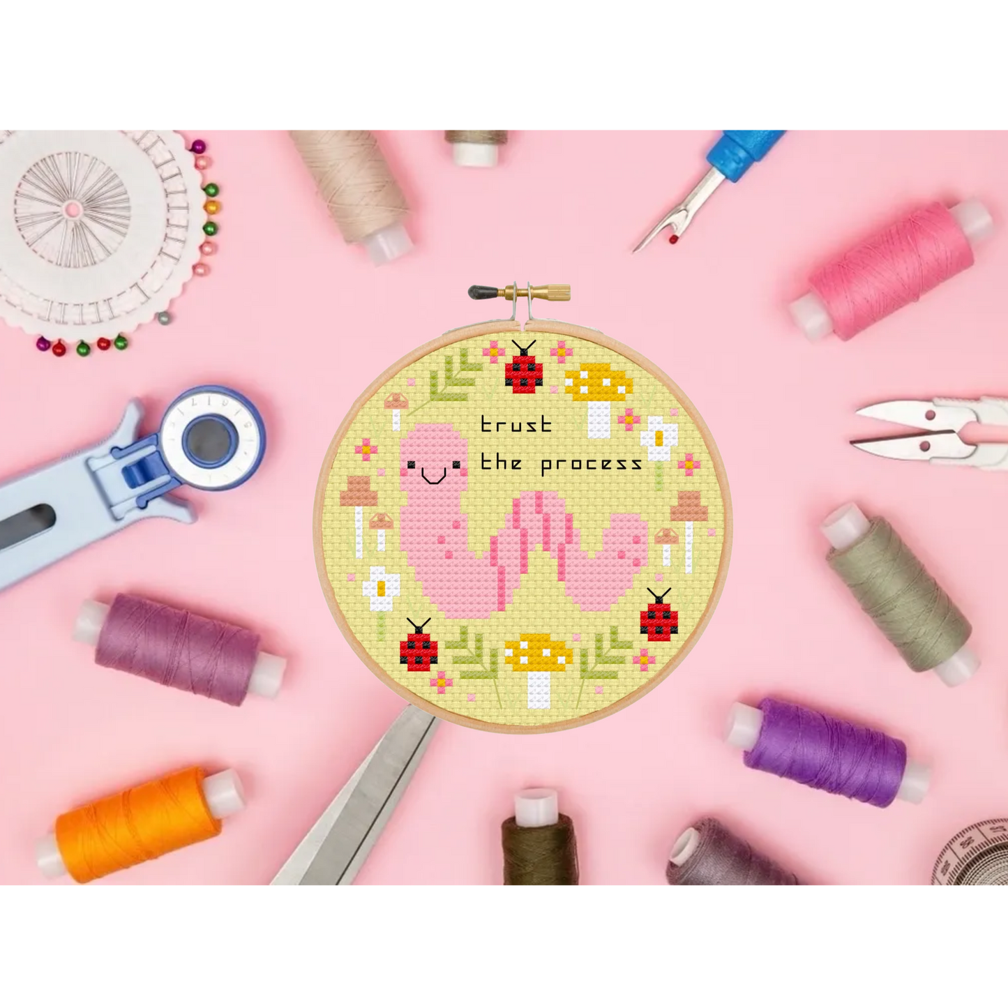 Trust the process *Cross Stitch Kit*