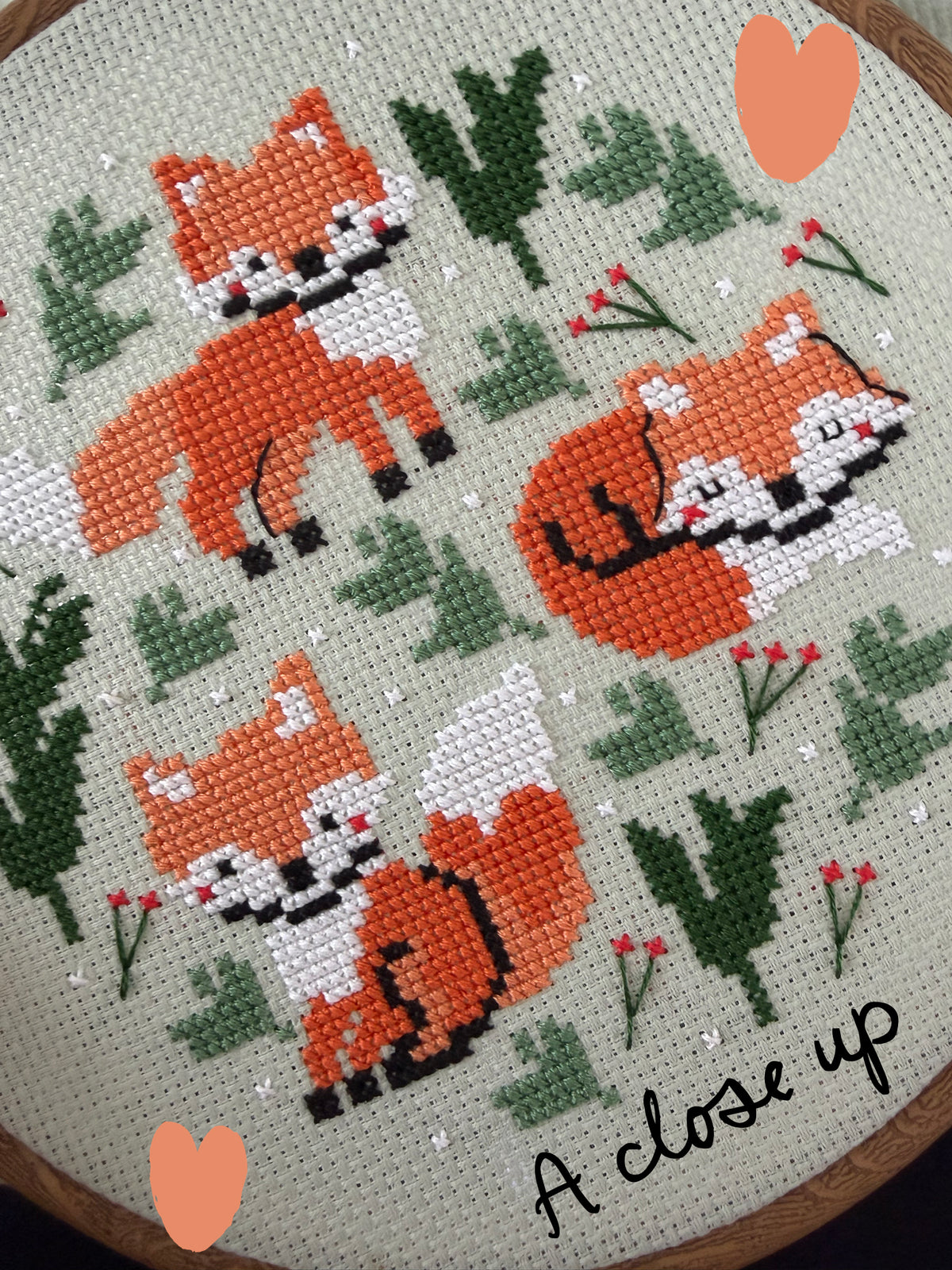 Winter Foxes *Cross Stitch Kit*