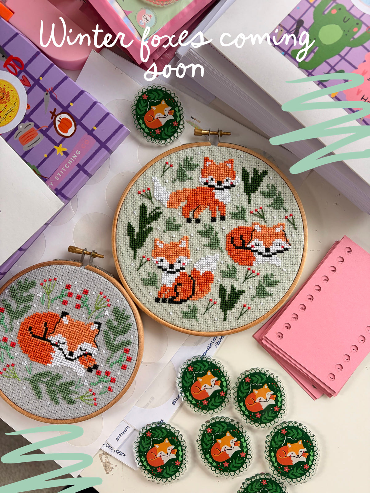 Winter Foxes *Cross Stitch Kit*