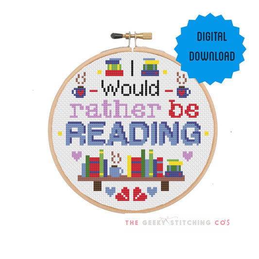 I would rather be reading 'Cross Stitch Pattern'