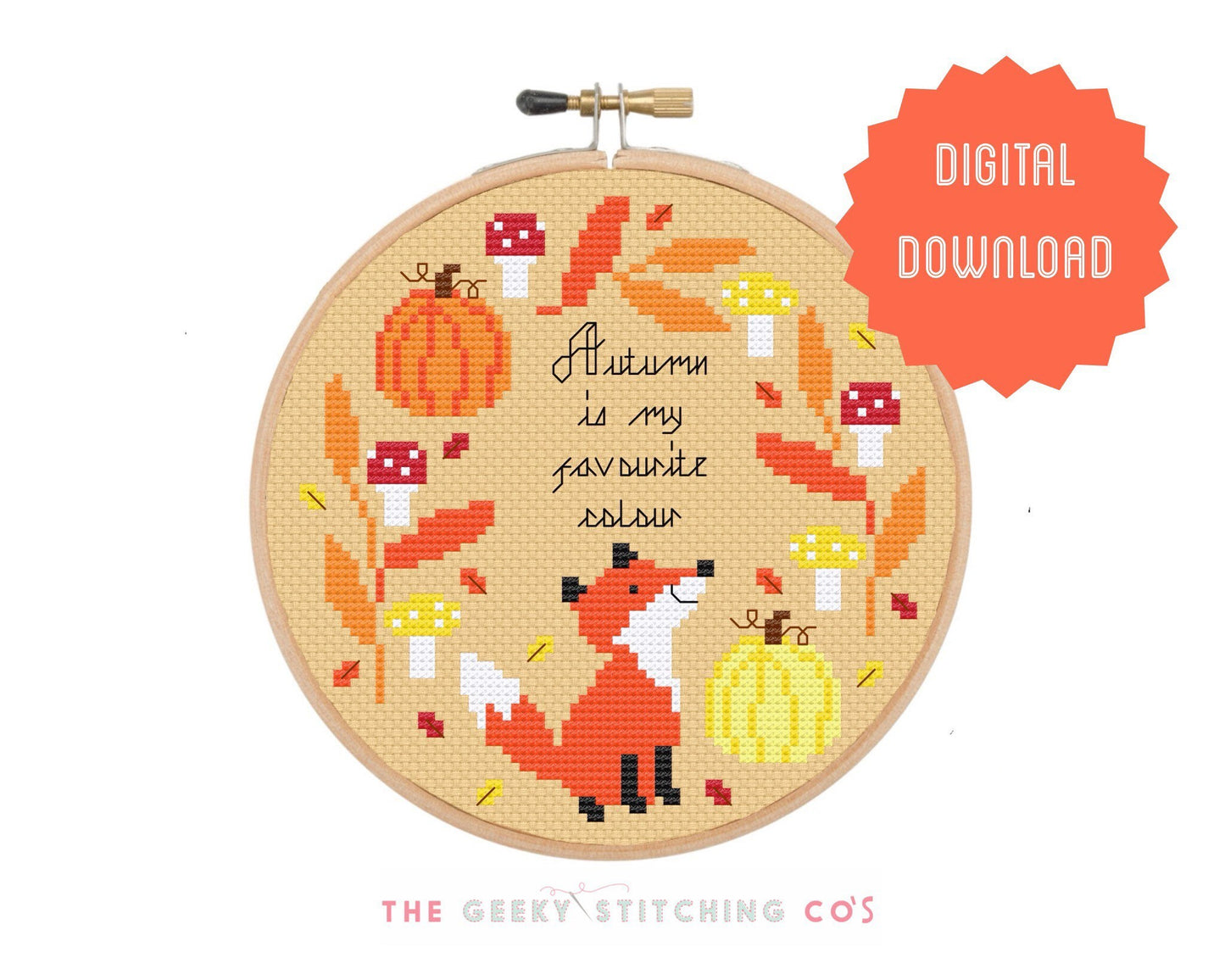 Autumn is my favourite colour  'Cross Stitch Pattern'