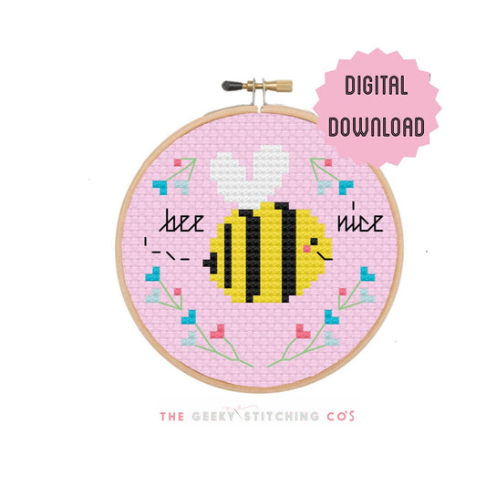 Bee nice  'Cross Stitch Pattern'