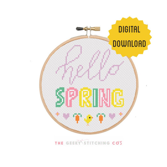 Hello Spring 'Cross Stitch Pattern'