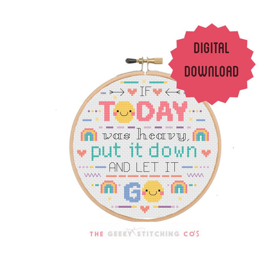 If today was heavy 'Cross Stitch Pattern'
