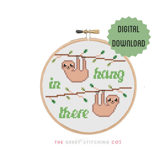 Hang in there 'Cross Stitch Pattern'
