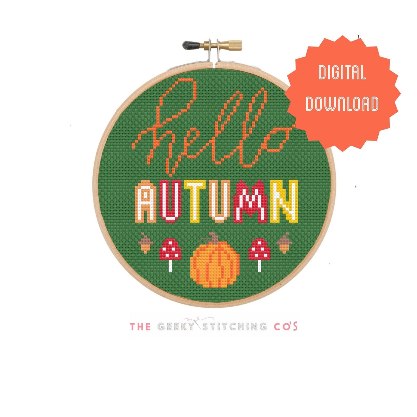 Hello Autumn 'Cross Stitch Pattern'