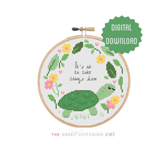 It's ok to take things slow 'Cross Stitch Pattern'