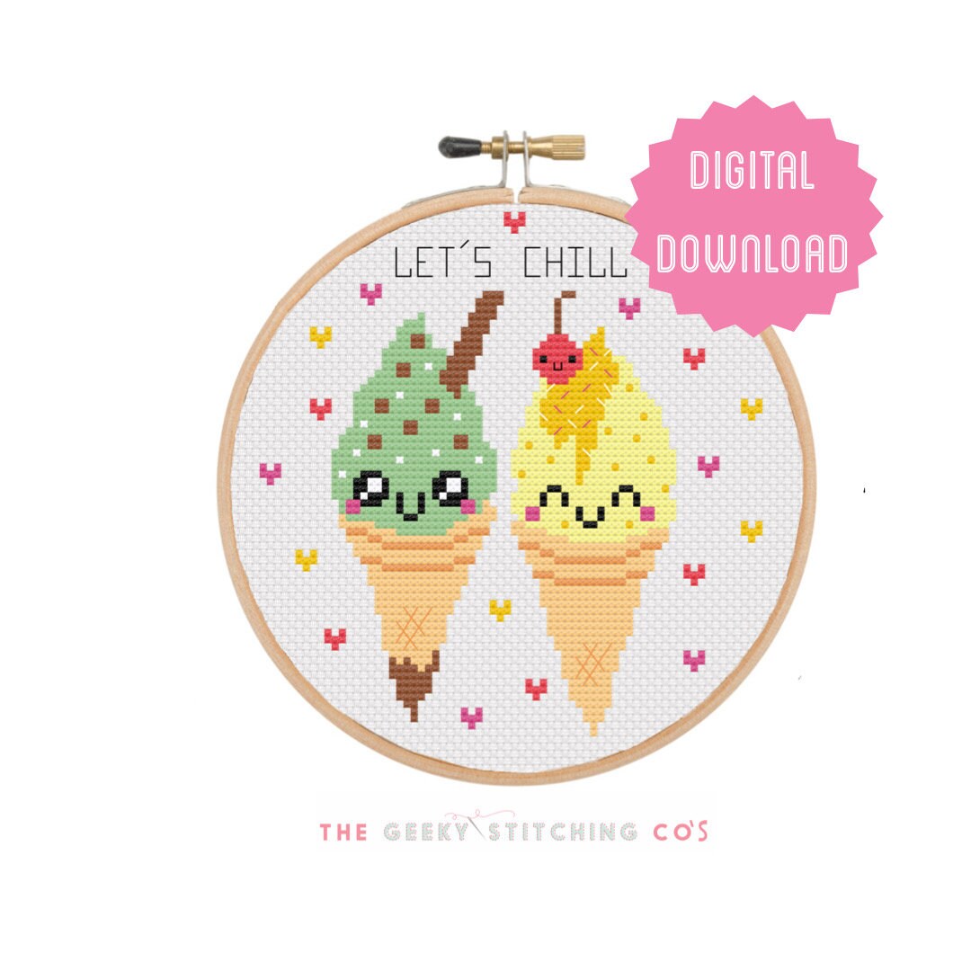 Let's Chill  'Cross Stitch Pattern'