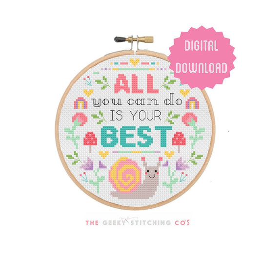 All you can do is your best 'Cross Stitch Pattern'