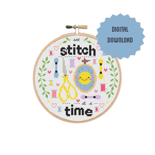 One stitch at a time 'Cross Stitch Pattern'